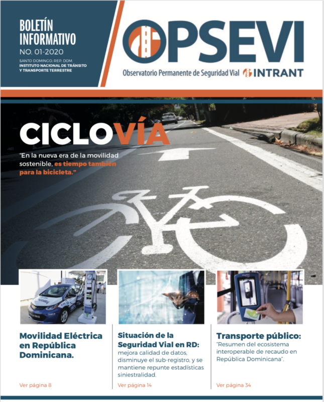 Observatorio Permanente de Seguridad Vial del INTRANT publica boletín más reciente   