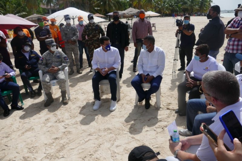 NUEVO MINISTRO DE TURISMO DAVID COLLADO VISITA PLAYA BOCA CHICA