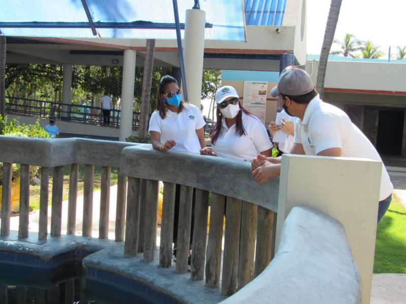 Directora del Acuario Nacional realiza inspección para las mejoras de infraestructuras y actualización de investigación marina