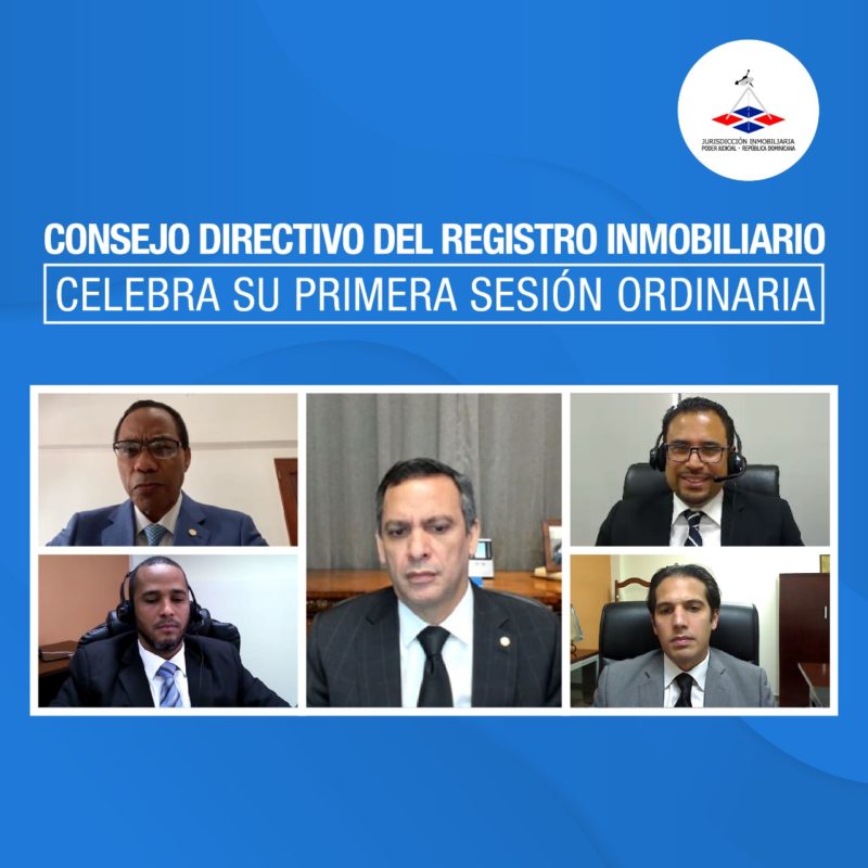 Consejo Directivo del Registro Inmobiliario celebra su primera sesión ordinaria