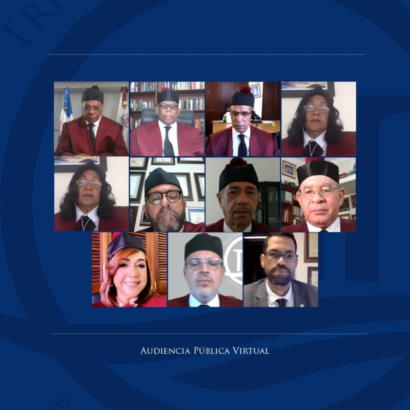 Tribunal Constitucional deja en estado de fallo tres expedientes de acción directa de inconstitucionalidad en audiencia pública virtual