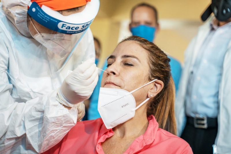 ADN La Alcaldesa Carolina Mejía encabezó operativo preventivo de COVID 19 en La Zurza
