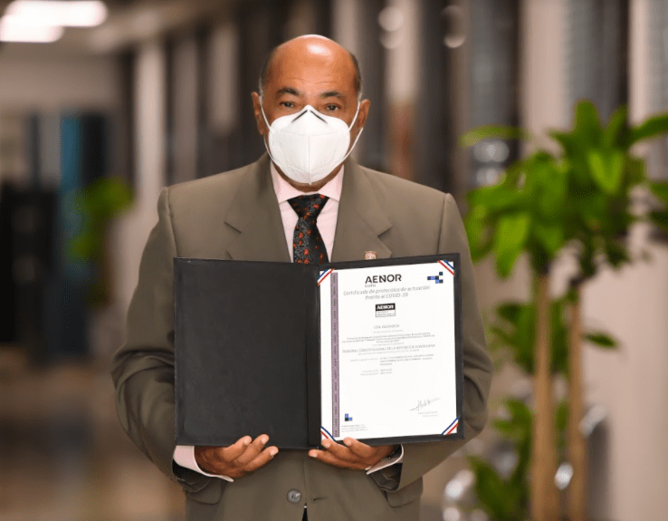 Tribunal Constitucional recibe certificación internacional de protocolos de prevención de COVID-19