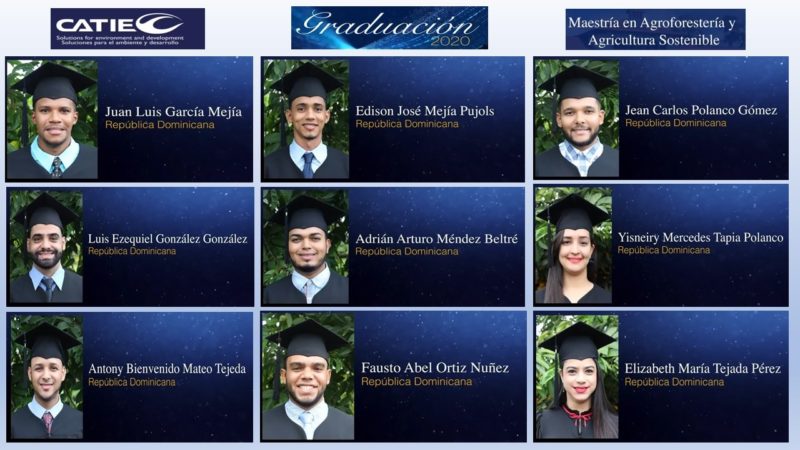 Se gradúan estudiantes dominicanos en el CATIE de Costa Rica 