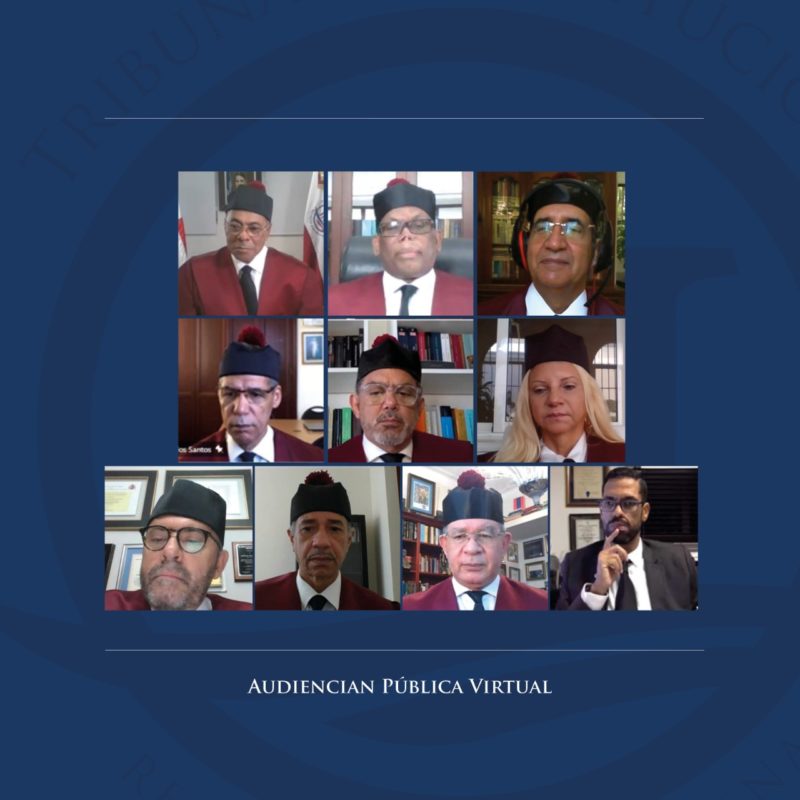 Tribunal Constitucional deja en estado de fallo cinco expedientes de acción directa de inconstitucionalidad en audiencia pública