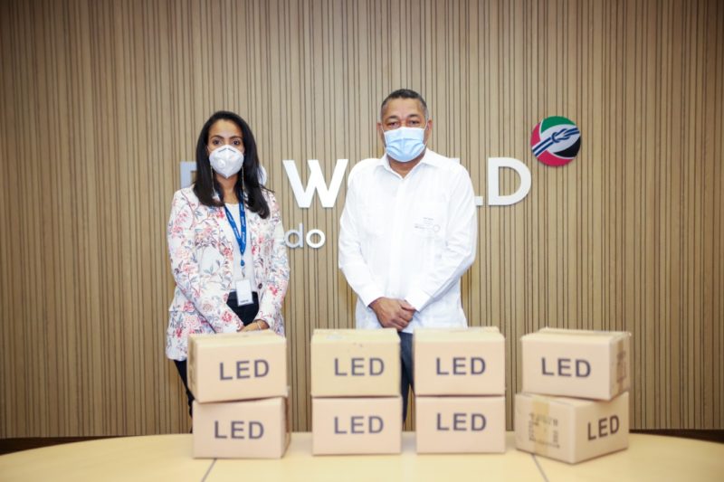 DP World Caucedo contribuye con la iluminación vial en el municipio de Boca Chica