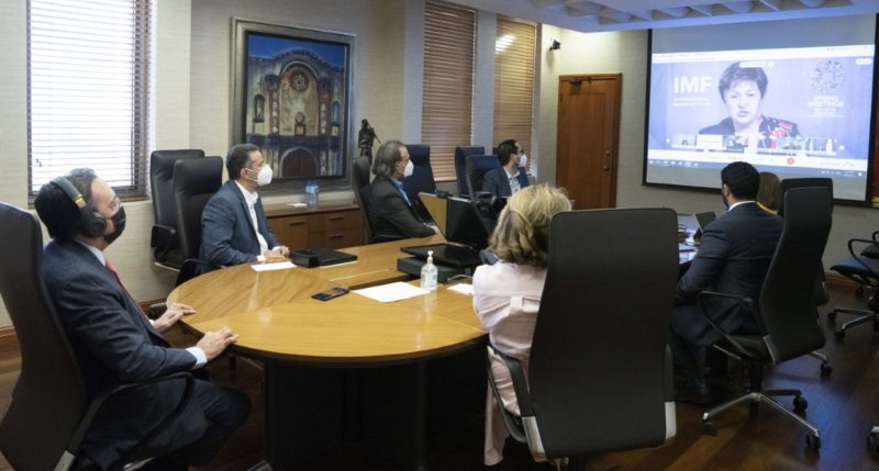 Gobernador del Banco Central participa en un encuentro con la directora gerente del FMI y autoridades del hemisferio occidental de ese organismo