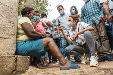 Alcaldesa Carolina Mejía inicia intervención de cañada de Bonavides