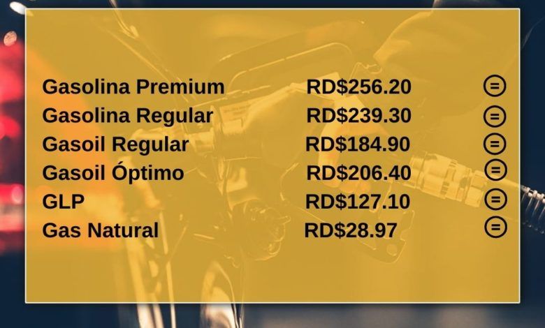Gasolinas, diésel y gas se mantienen sin variación; Gobierno asume RD$400 MM