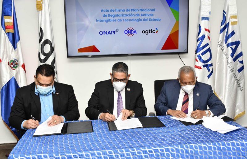 OGTIC, ONDA y ONAPI acuerdan regularizar activos intangibles tecnológicos del Estado.