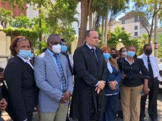 Abogados acuden al Congreso Nacional para rechazar baja asignación al poder judicial en el proyecto de presupuesto del 2022