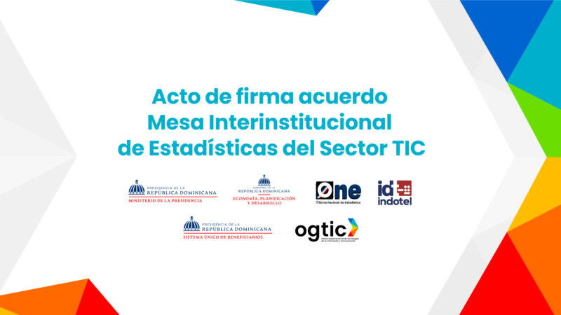 Cinco instituciones del Estado anuncian creación de una Mesa para medición de las estadísticas que genera la industria TIC del país 