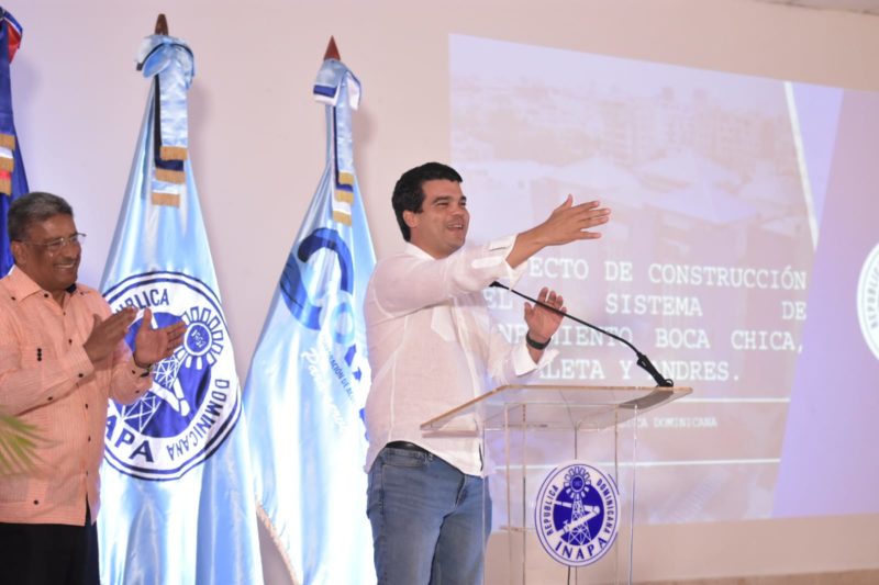 Wellington Arnaud: Gobierno  inicia proceso solución saneamiento Boca Chica, Andrés y La Caleta