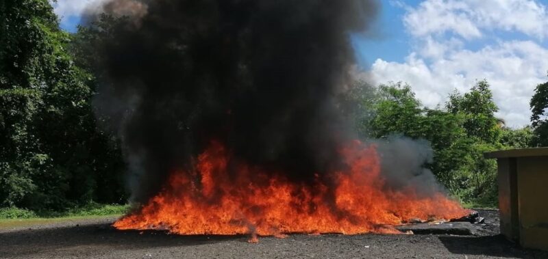 Autoridades incineran más de 700 kilogramos de diferentes drogas