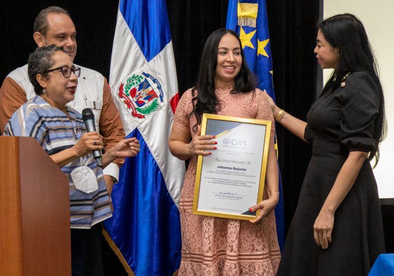 La OIM reconoce a magistradas Yeni Berenice Reynoso y Yohanna Bejarán por avances en la lucha contra la trata de personas