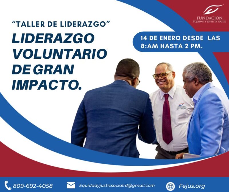 Anuncian taller en Liderazgo Voluntario de Gran Impacto
