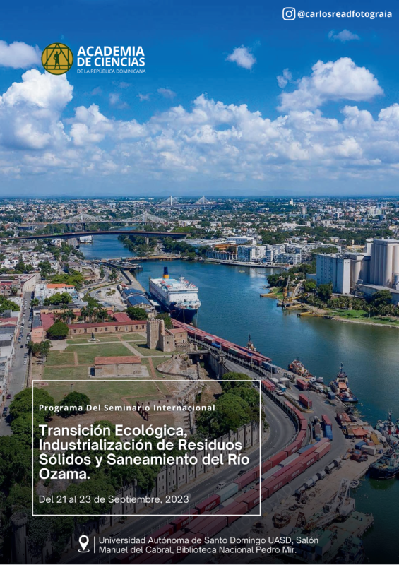 RD será sede Seminario Internacional Transición Ecológica, Industrialización de Residuos Sólidos y Limpieza del Río Ozama