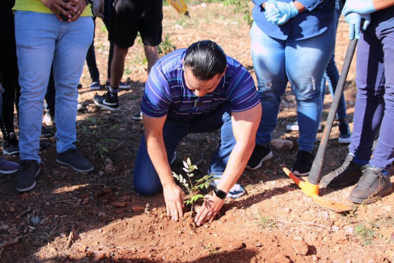 Luis Alberto trabajará por un SDE verde; realiza este sábado jornada de reforestación