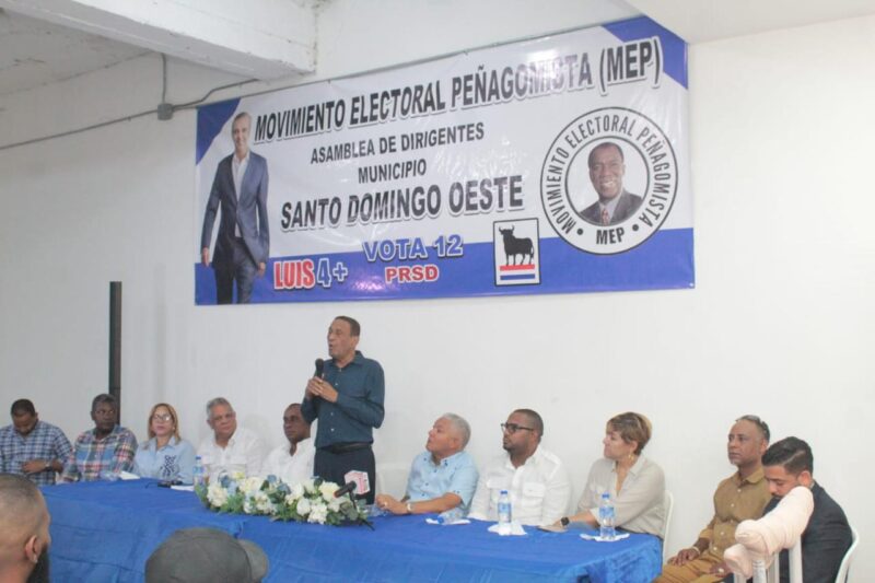 FIQUITO VÁSQUEZ DICE LUIS REPRESENTA PENSAMIENTO PEÑA GÓMEZ INSTA A PEÑAGOMISTAS A VOTAR POR ÉL EN LA CASILLA 12 DEL PRSD