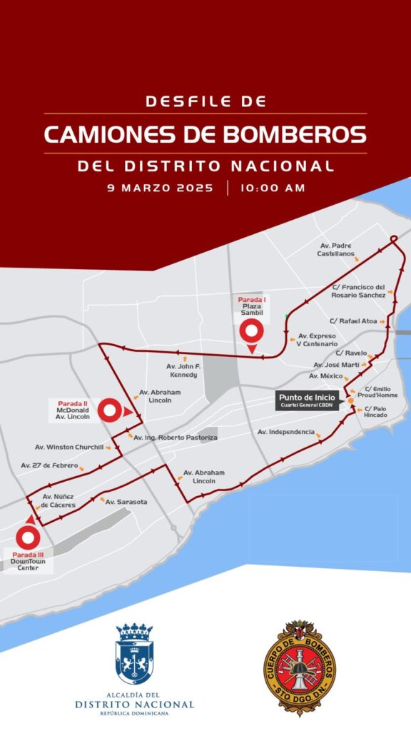 Cuerpo de Bomberos del DN convoca a los capitaleños a su tradicional desfile de camiones