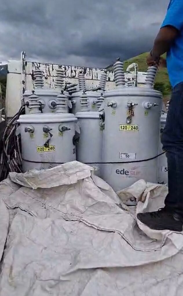 Edesur Dominicana solicita al Ministerio Público investigar caso de camión cargado con siete transformadores