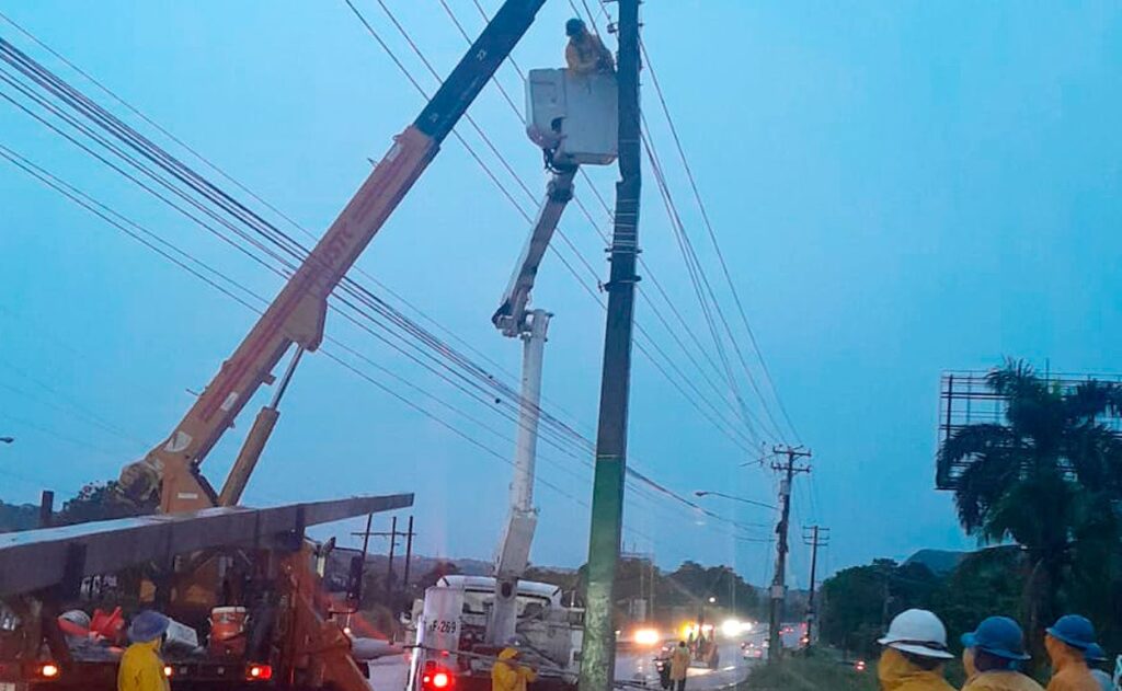 Edesur logró restablecer servicio en tiempo récord a casi 700,000 clientes en zonas afectadas por Melissa