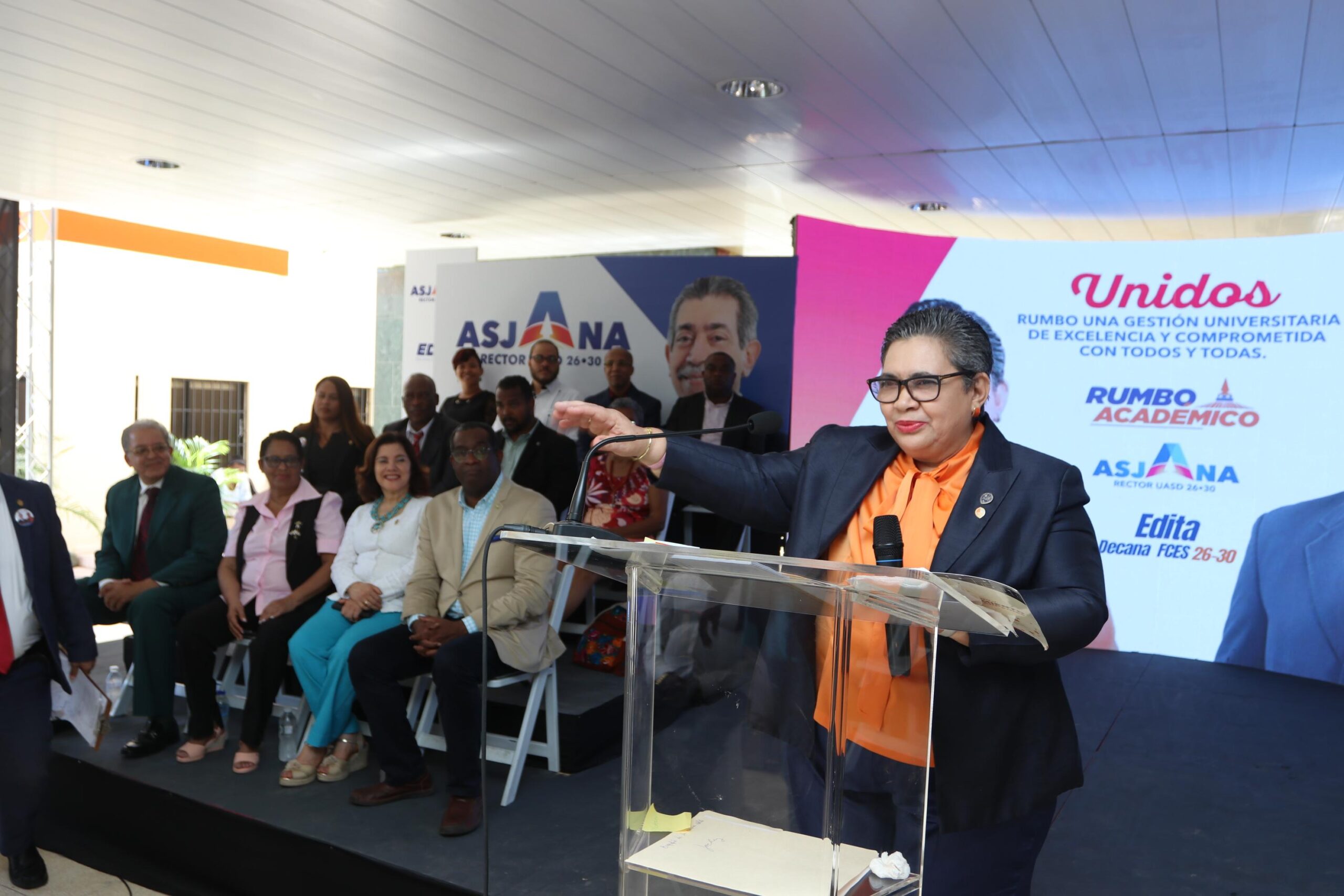 El movimiento Rumbo Académico presenta la candidatura a Decana de la FCES de la Maestra Edita Rodríguez y expresa su apoyo al Dr. Jorge Asjana David a la Rectoría de la UASD.