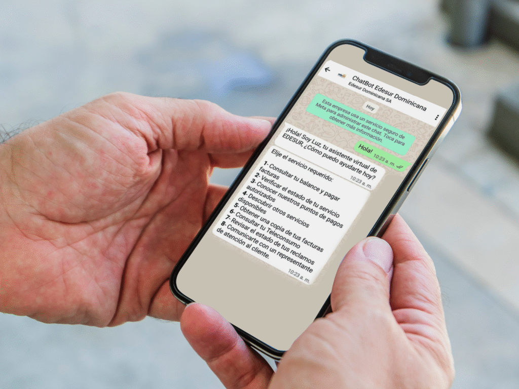 Edesur reactiva su Chatbot Luz, que permite a sus clientes gestionar solicitudes de forma rápida y segura