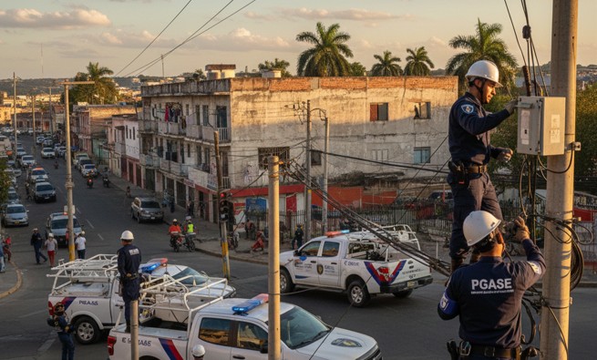 PGASE encabeza en Santiago un amplio operativo contra el fraude eléctrico